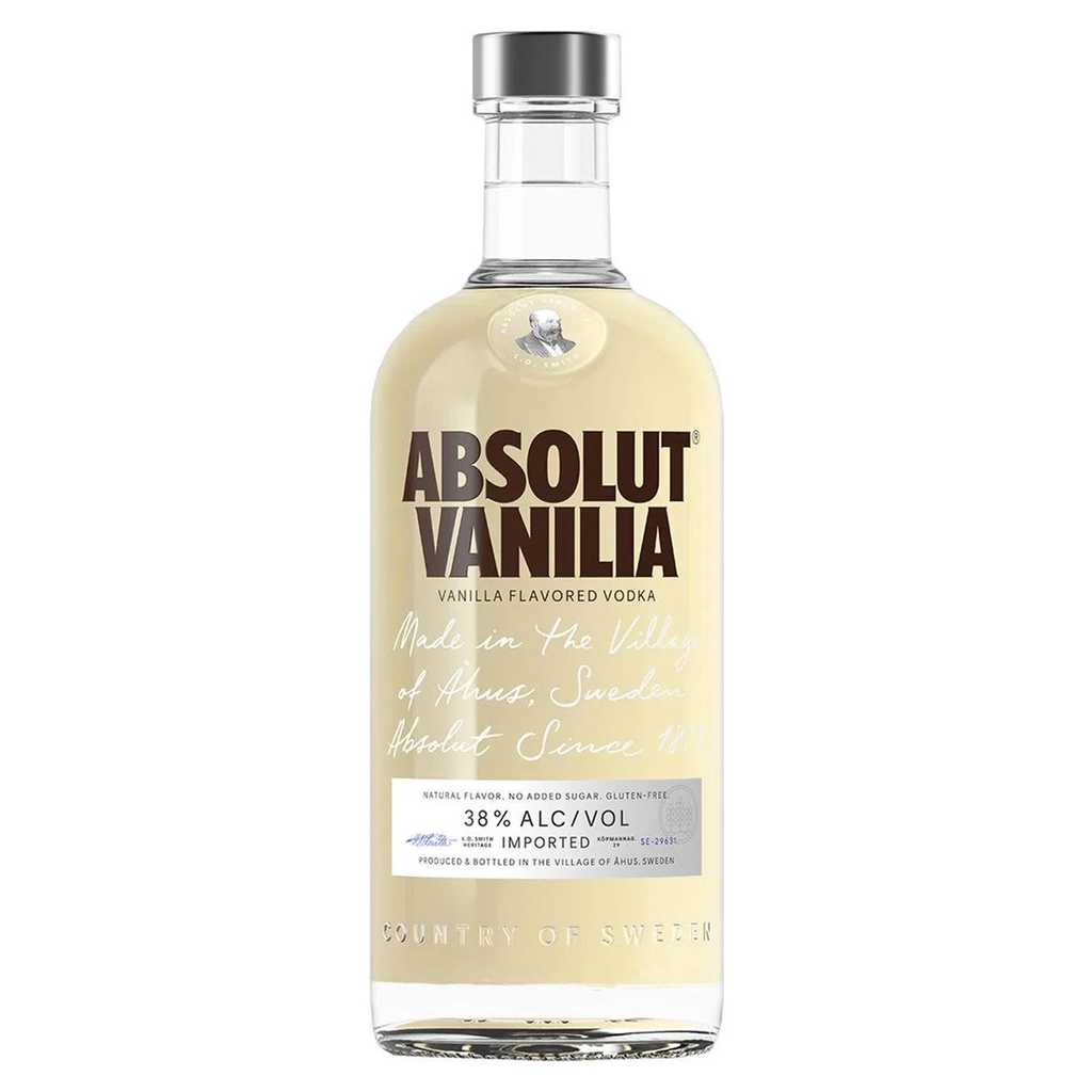 VODKA ABSOLUT VANILIA 750ML 38% ALC/VOL