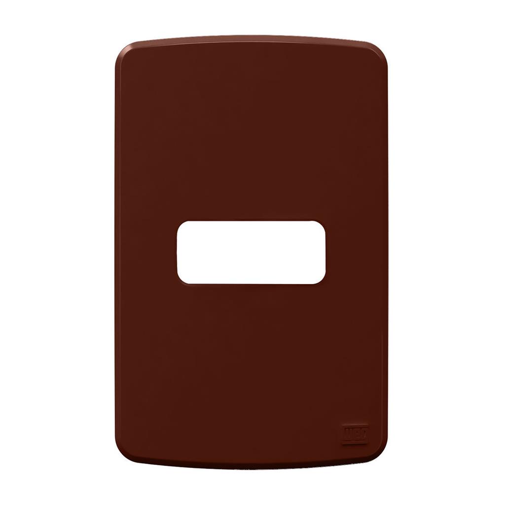 Placa Espelho 4x2 1 Posto Horizontal Marrom Compose - Weg - Home Appliances