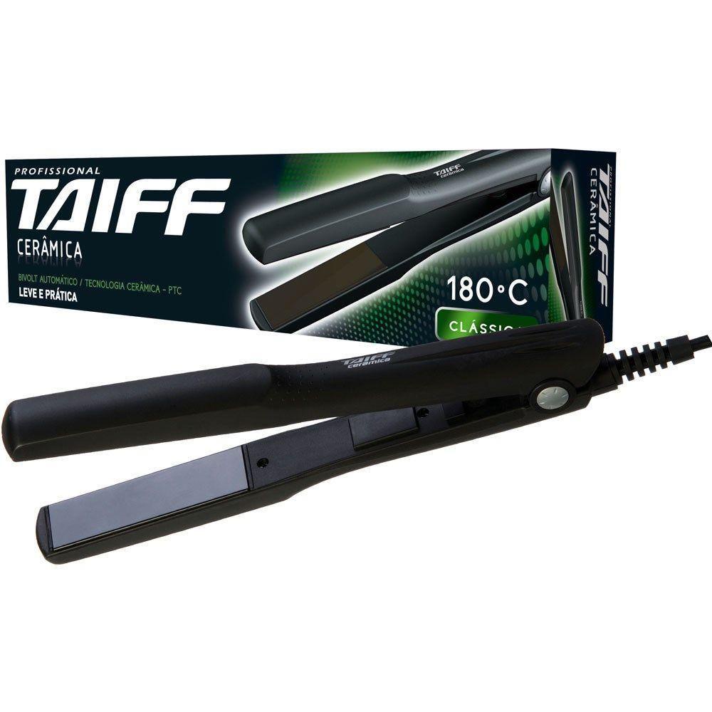 Prancha Alisadora Chapinha Taiff Cerâmica 180ºC Bivolt