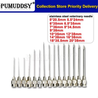 10PCS/LOT Caixas 5 * 20,5mm 5x20,5 Seringa Agulha Veterinária De Aço Inoxidável 5,5x24 6x35 6,5x29 7x36 8x34,5 Distribuidora