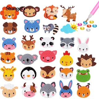 5D DIY Kids Autocolantes De Pintura Com Diamante Para Animais Kits Iniciantes , Tinta Digital