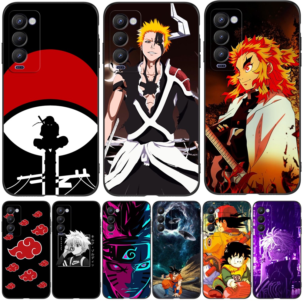 Estojo Para TECNO CAMON 18 18P Silicone Phone Back Cover Preto tpu Caçador De anime X Alvejante naruto