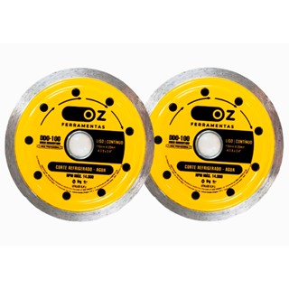 02 Disco de Corte Diamantado Liso Contínuo Oz 4
