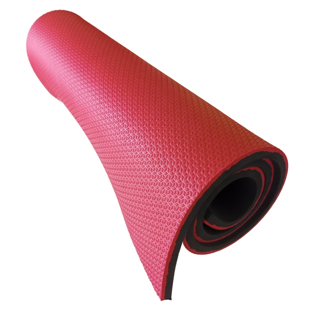 Tapete de Yoga Eva 1,00 x 50 10mm Vermelho