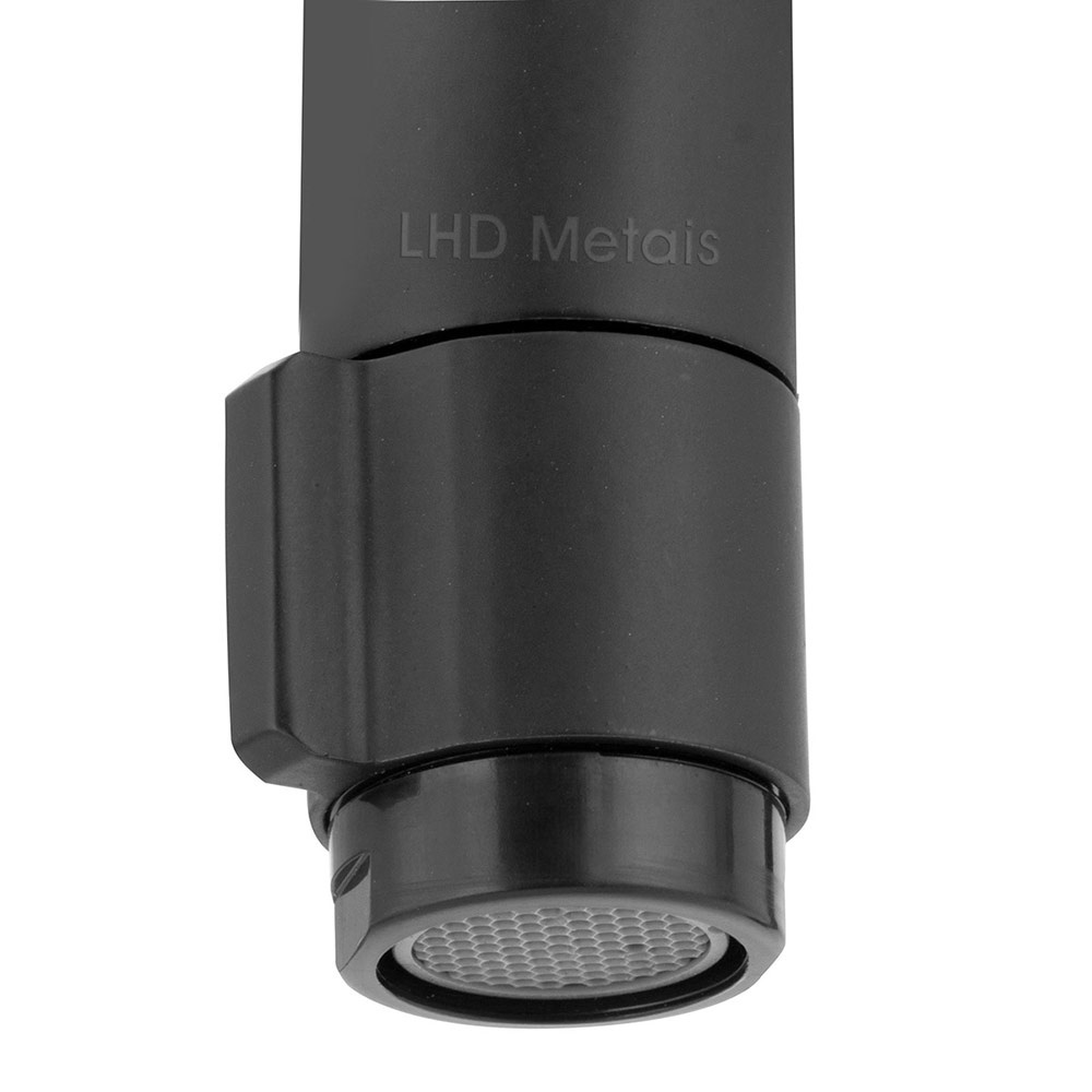 Torneira Banheiro/Lav. Pratica Clean Preto Black Alta Metal — imagem 2 de 2