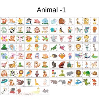 Autocolantes Tatuagem de desenho animado Autocolantes Tatuagem de animais para crianças Autocolantes Tatuagem de animais Toddler Princesa Unicórnio Sereia Autocolantes Tatuagem de animais Toddler