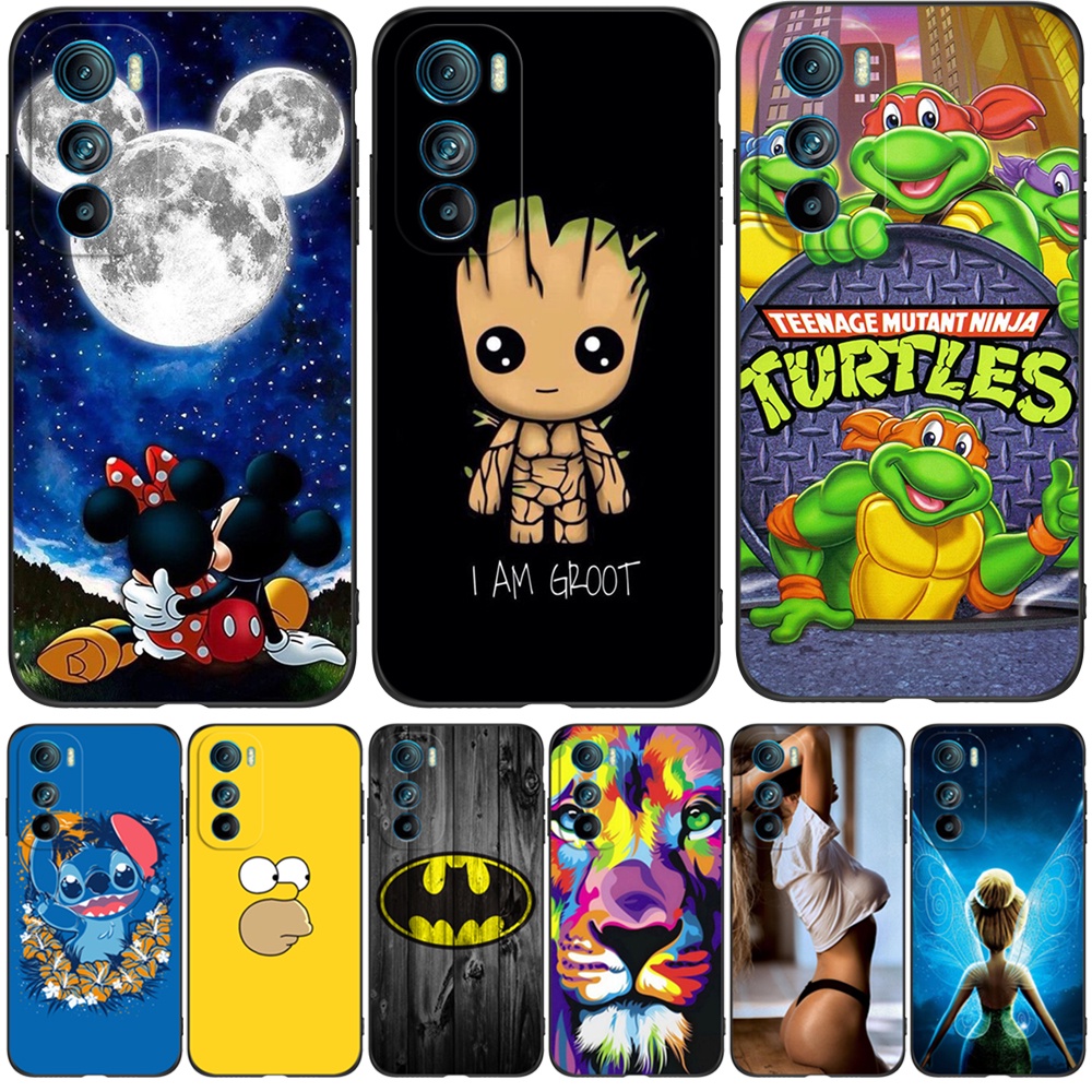 Motorola Capa Traseira Em Silicone Macio Para Moto Edge 30 5G Phone Edge30 Protective Black Tpu funy girl Linda Aranha De Desenho Animado