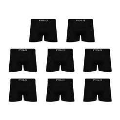 Kit 8 Cueca Polo Star Boxer Box Masculina Preta