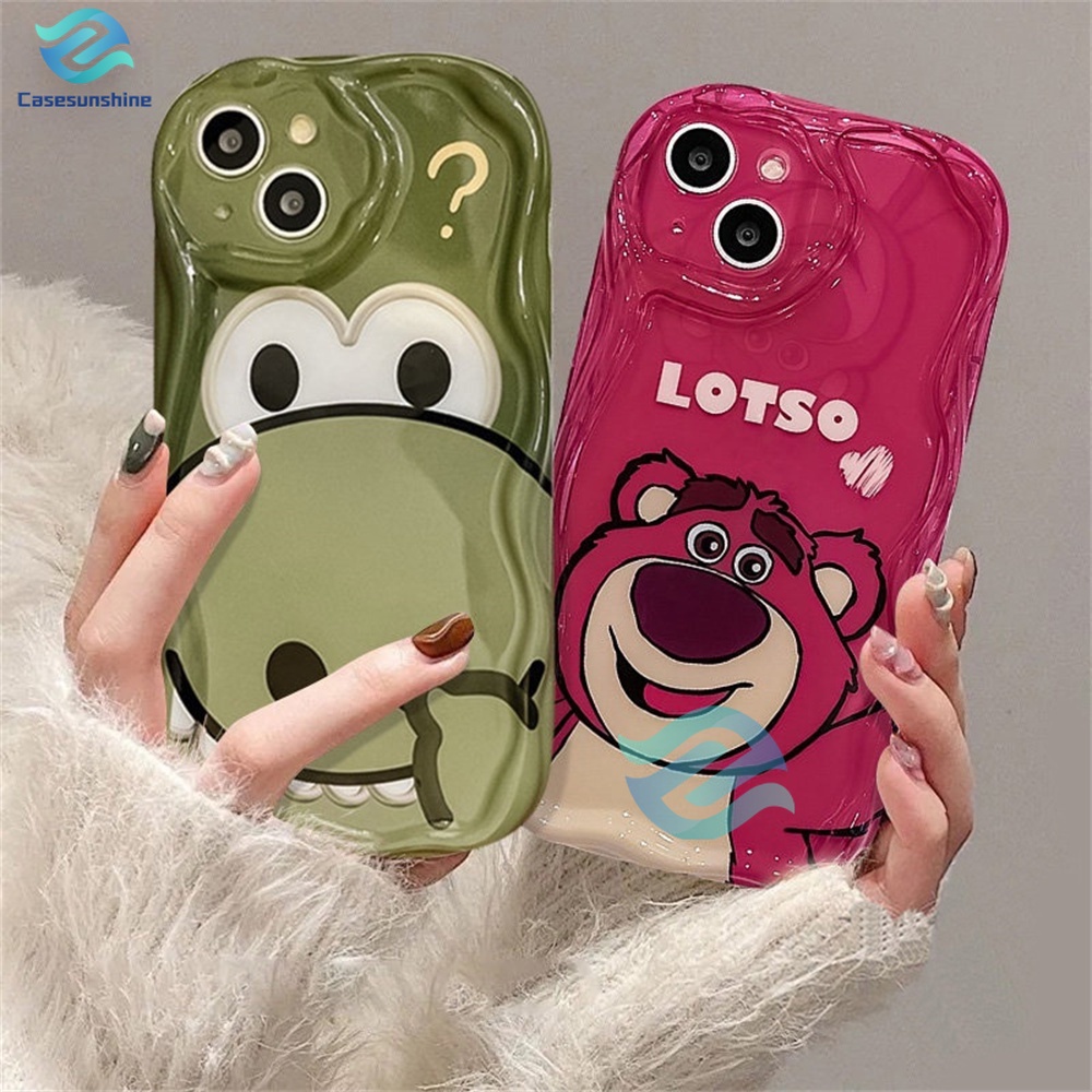 Capinha Capa Para Samsung A56 A36 A55 A54 A16 A15 A14 A05 A51 A52 A34 A35 A32 A13 A12 A04E Urso de Morango Lotso Capa