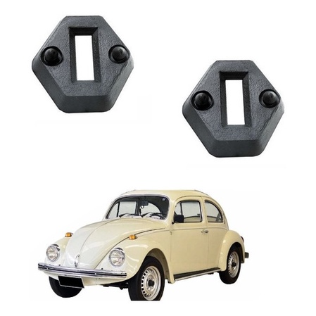 Par Guarnicao Borracha Limitador Porta Fusca Brasilia Kombi