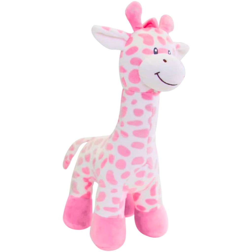 Detalhes do Girafinha Bebê De Pelúcia Rosa Animal Fun 14420 - BUBA