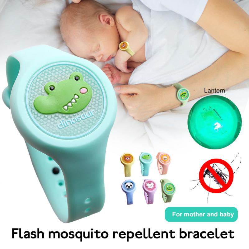 Pulseira Relógio Repelente de Mosquito Infantil Citronela Criança Bebe