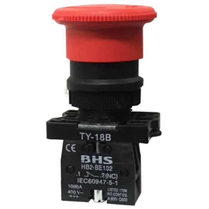 AUTOMAÇÃO BOTÃO COGUMELO VERMELHO - HB2-ET42 - BHS
