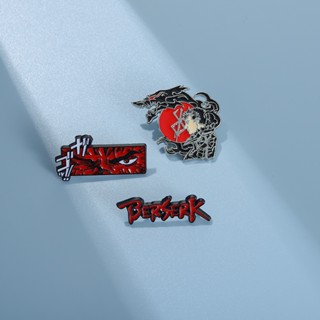 Berserk Esmalte Pins Vermelho Nórdico Broches Guts Behelit Lapela Broche Crachás Anime Pin Jóias Acessórios Gift