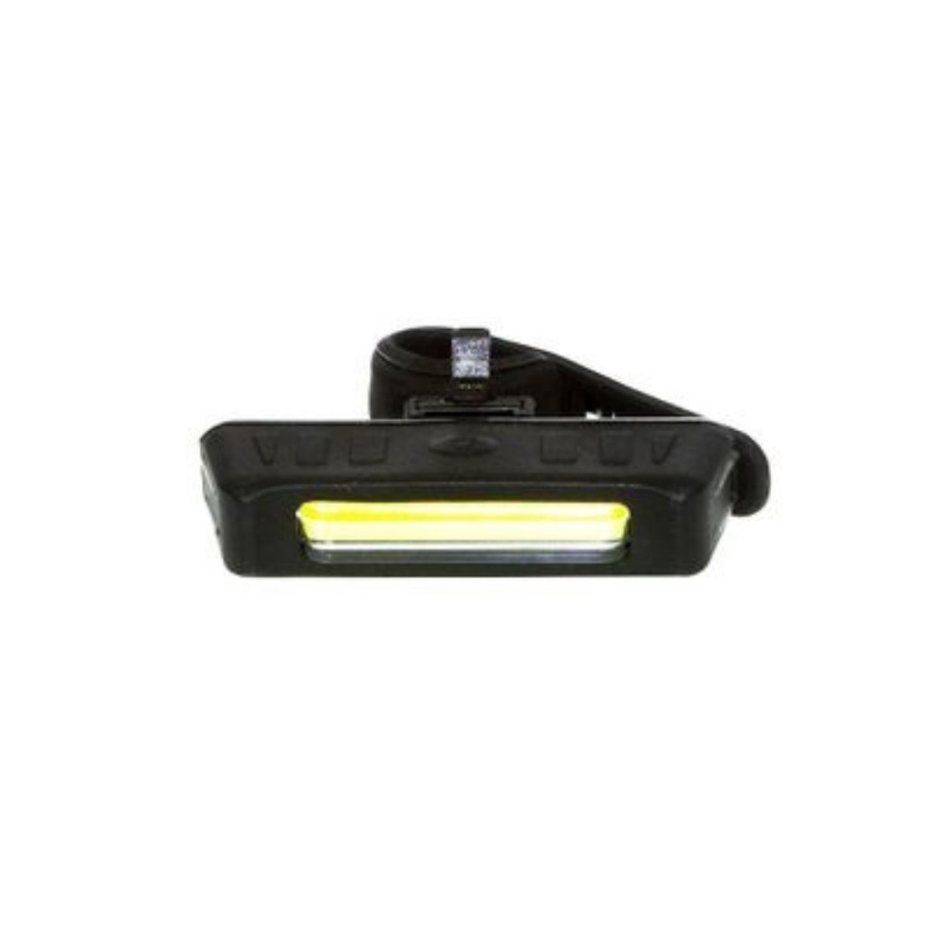 Lanterna de bike Azteq APUS recarregável via USB e acompanha suporte para prender no canote ou guidon da bike