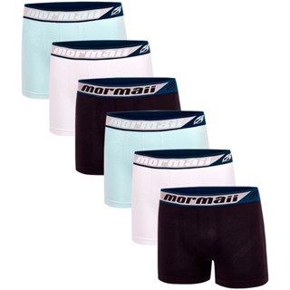 Kit Com 6 Cueca Box Boxer Sem Costura Masculino Mormaii