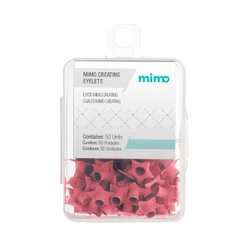 Ilhós Mimo Creating - Estrela - Rosa Iogurte - 4,5 mm - 50 Unids