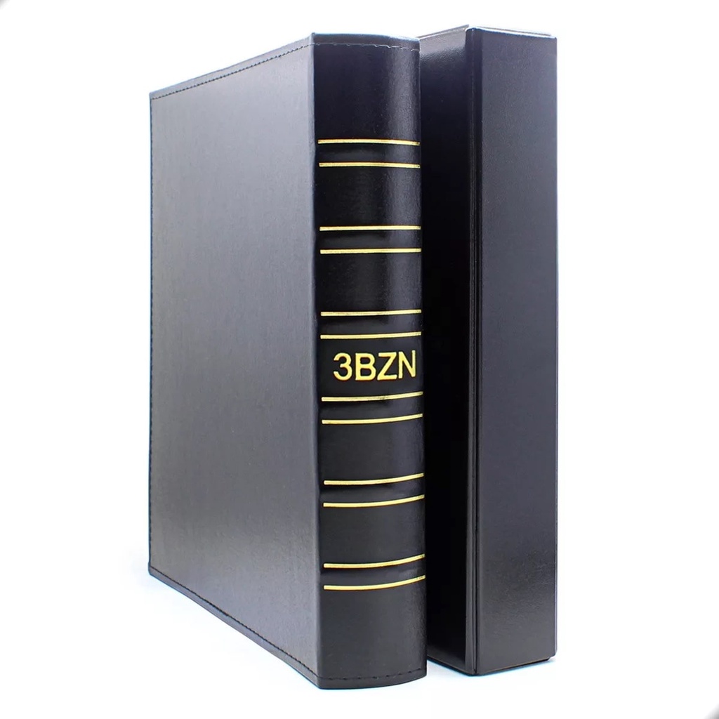 Álbum 3bzn Para Folhas Cédulas Moedas 35x28,5cm Preto em Oferta na Shopee