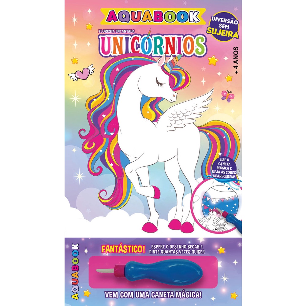 Aqua Book Floresta Encantada |Unicórnios
