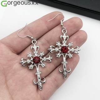 Nova Moda Gótico Cruz Gótica Pingente Brinco De Gancho Para Mulher Brincos De Cristal Punk Jóias Presentes em Oferta na Shopee