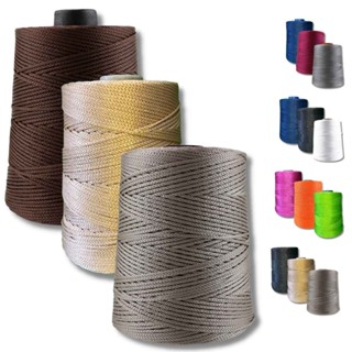 Kit 3 Cordão Fio Náutico Bolsa Rayontex 2,5mm - 500g Crochê