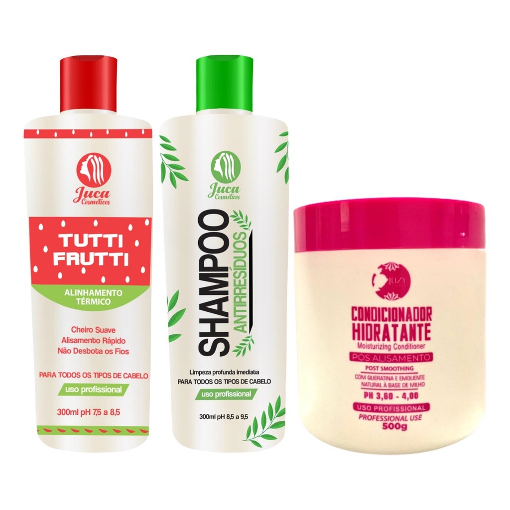 Kit 15 Progressiva Tutti Frutti 300ml + 15 Shampoo 300ml E 9 Mascara 500g