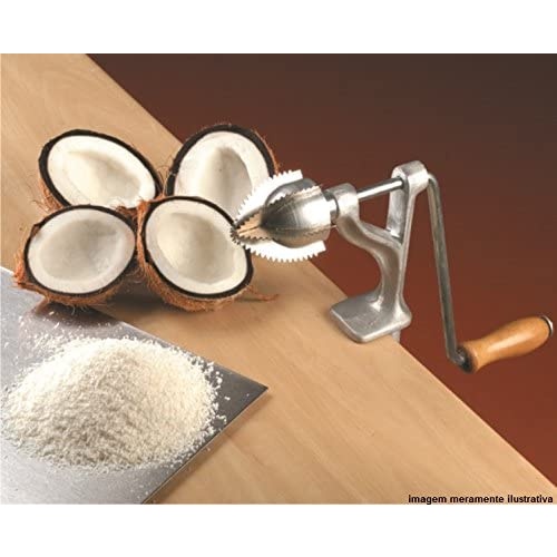 Raspador de coco manual ralador manivela cocada anodilar ferro