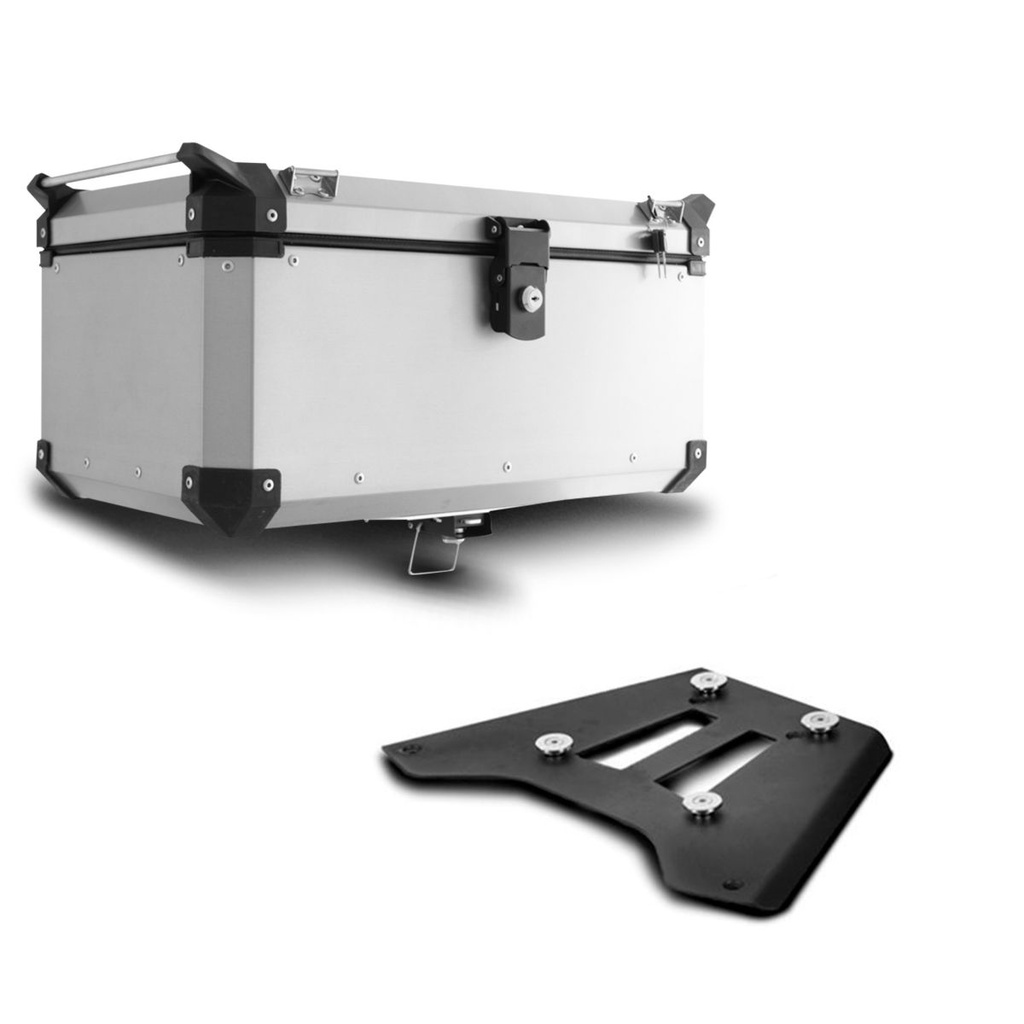 Baú 56 Litros + Base de Fixação Super Adventure Gs 1200 Premium / R1250 Gs - 2013 a 2020