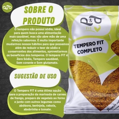 Tempero Fit Completo Sem Glutamato e Sem Sódio 250g - P&P