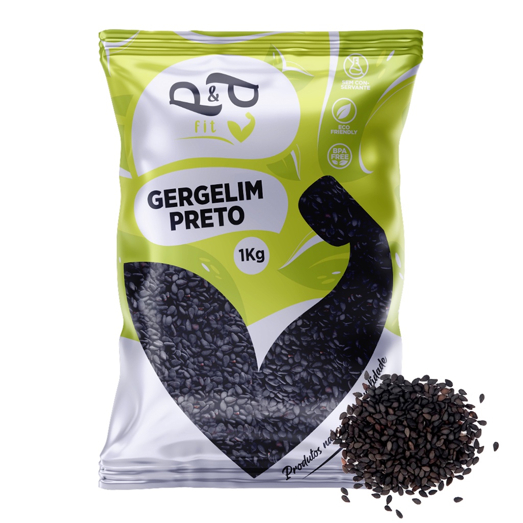 Gergelim Preto 1Kg - P&P em Oferta na Shopee