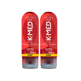 K-Med Lubrificante Íntimo Em Gel Hot 200g Com 2 Unidades