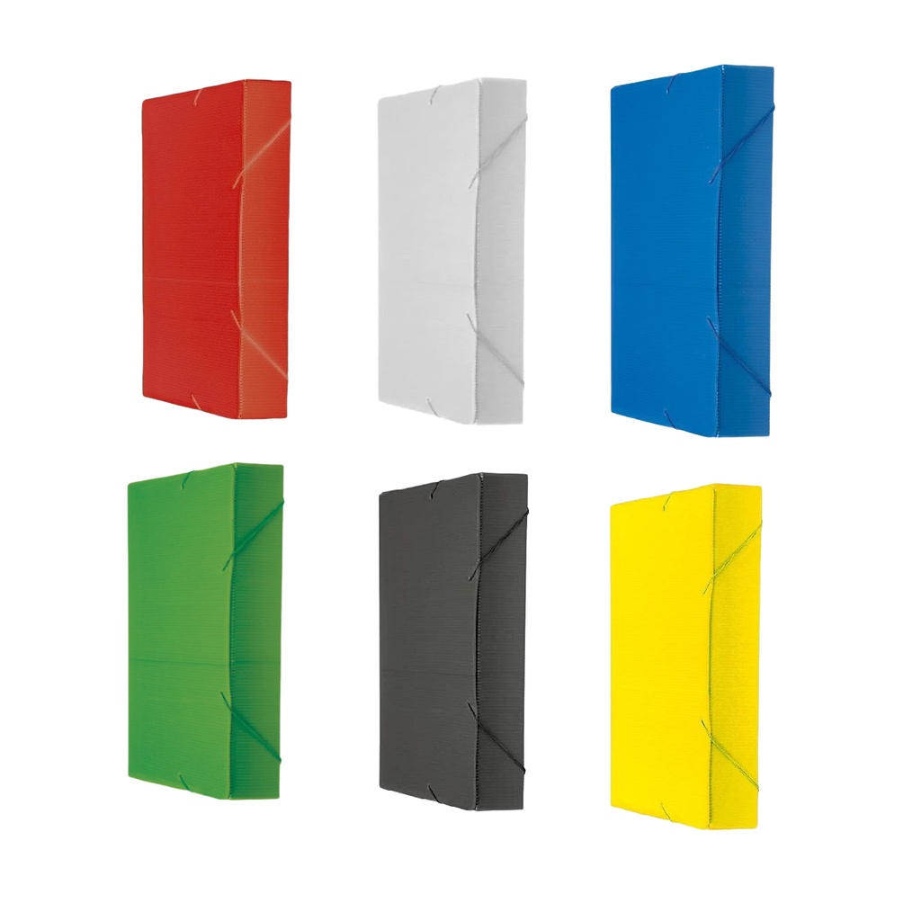 Kit 3 Pastas 35mm Ofício Elástico Novaonda Sortidas Polibras