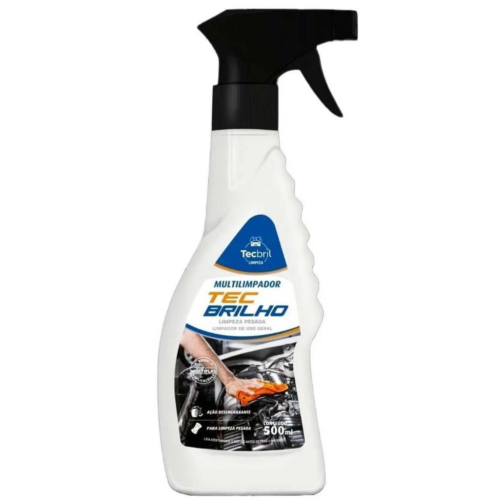 Multilimpador Limpeza Pesada Automotivo Moto Rodas Motor 500ml Tecbrilho