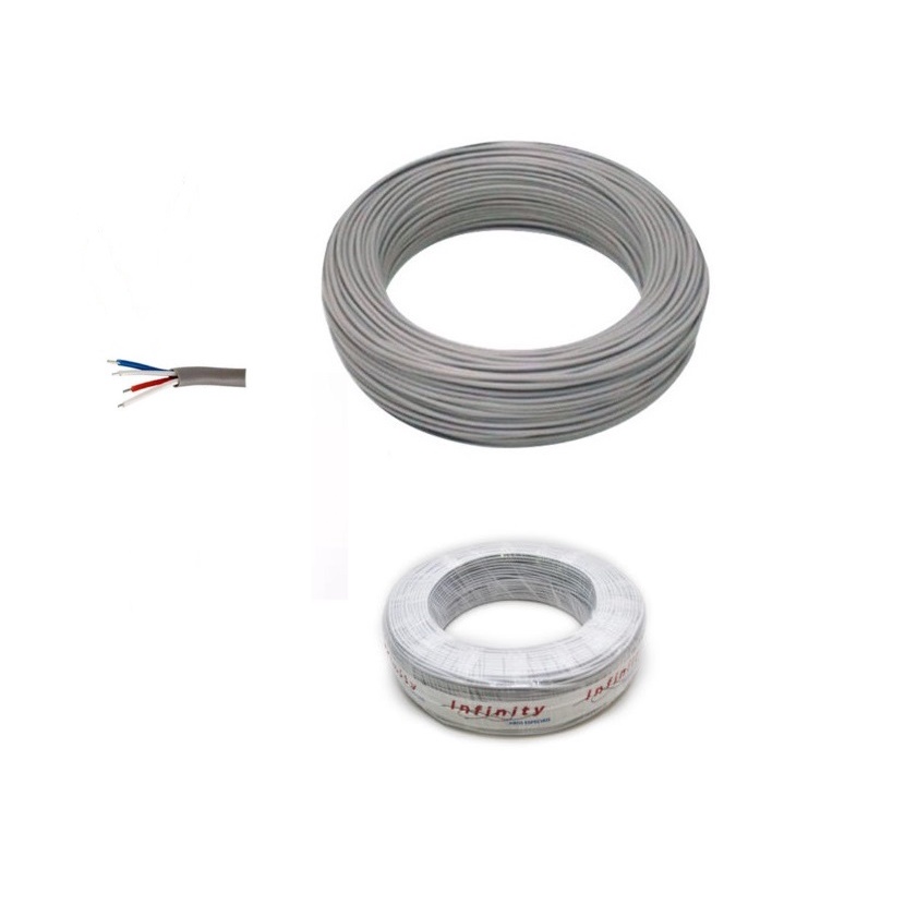 Rolo 20 Metros Cabo CCI ALC 40x2 0,40mm P/ Interfone Alarme Porteiro 4 Vias 2 Pares 0,40 20m