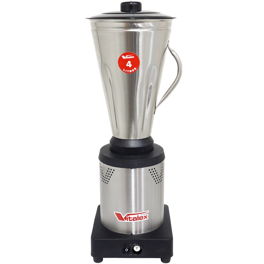 Liquidificador Industrial Profissional 4 Litros 840W Baixa Rotação Bivolt Vitalex LQI-04 Copo Inox