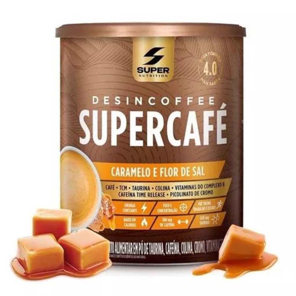 Supercafe Desincoffee 220g Super Nutrition em Oferta na Shopee