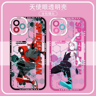 Homem-Aranha : Através Do Invólucro De Luxo Da Marca Spider-Verse IPhone 15 14 13 12 PRO mini 11 Max Xs XR 6 7 8 Plus Câmera TPU Macia À Prova De Choque covre