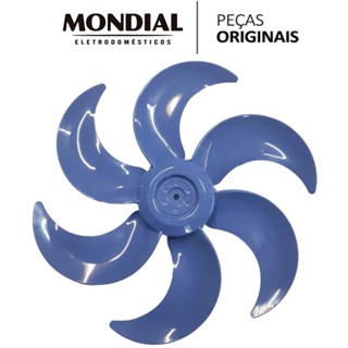 HÉLICE AZUL 6 PÁS 40CM PARA VENTILADOR MONDIAL V-40 ORIGINAL