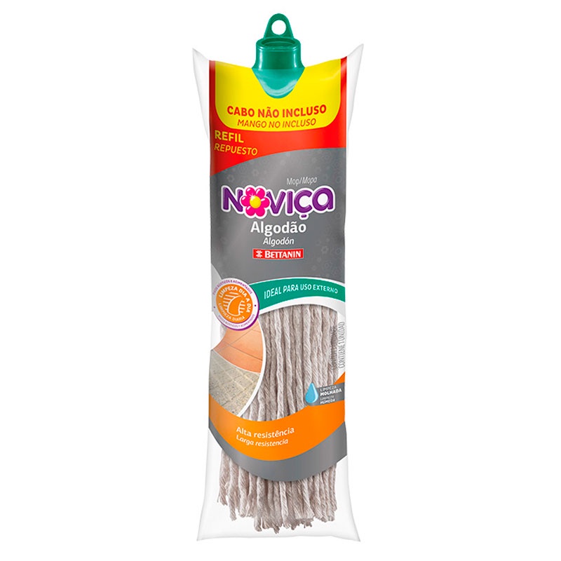 Mop Noviça refil esfregão algodão 132R Bettanin em Oferta na Shopee