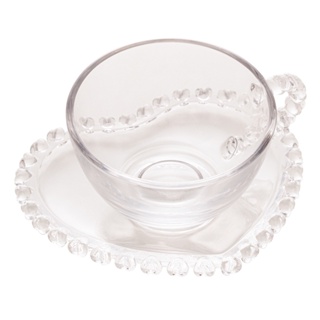Xícara para Café com Pires de Cristal Coração 80ml Lyor em Oferta na Shopee