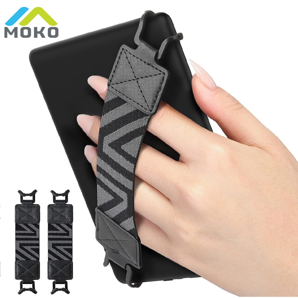 MoKo 2-Pack High-Elasticity Leve E Versátil Porta-Dedos De Fita De Mão Para Kindle eReaders De 6-8 " -/Kobo/Voyaga/Lenovo/Sony-Book Tablet