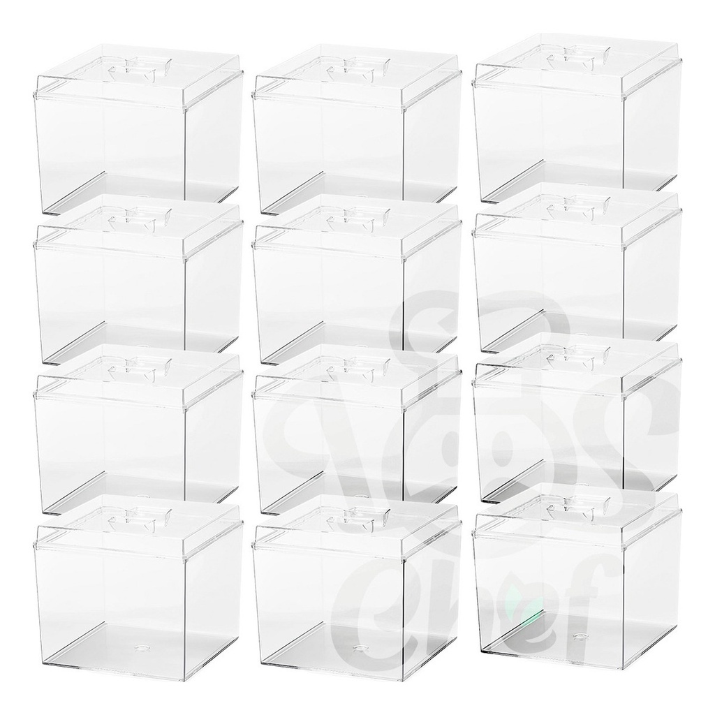 Kit 20, 15, 12, 9 Potes 3,3 Litros Herméticos Acrílico Armazenamento Doces Cereais Temperos Mantimentos em Oferta na Shopee