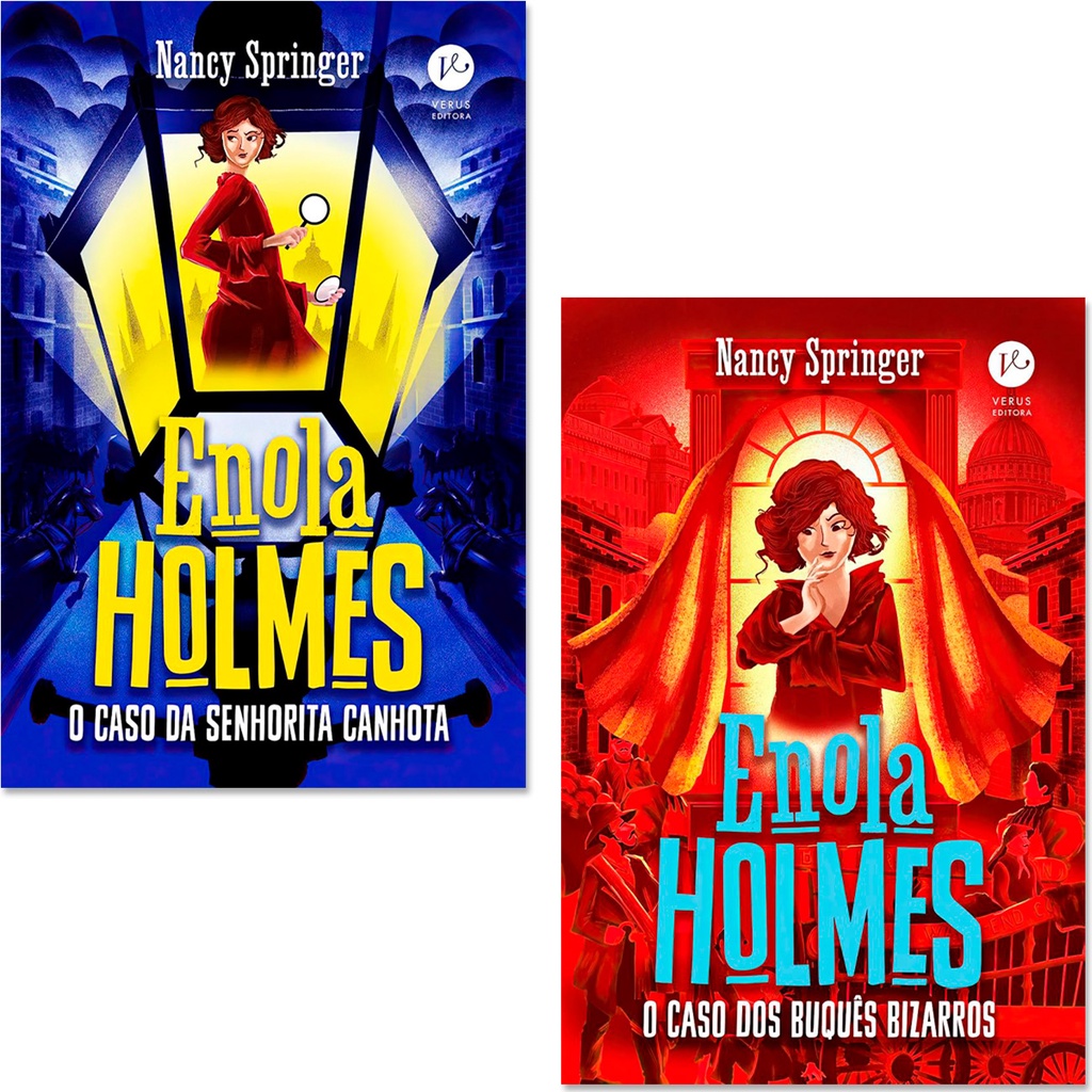 Kit Enola Holmes: O Caso da Senhorita Canhota + O Caso dos Buquês Bizarros | Vol. 2 e 3 | Capa Nova