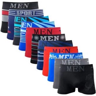 Kit 8 Cueca Box Boxer Adulto Microfibra Premium