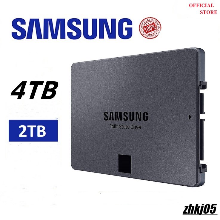 SSD 4TB Samsung 870 QVO 2.5 " SATA (1TB/2TB/4TB)/Unidade De Estado Sólido V-NAND/Até 530 MB/s