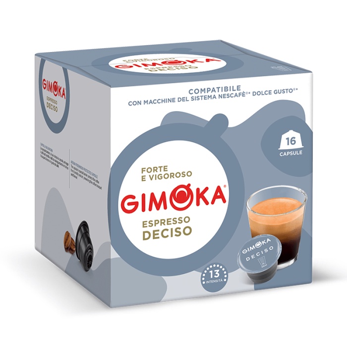 Cápsulas P/ Cafeteira Dolce Gusto Deciso Gimoka 16 Unid