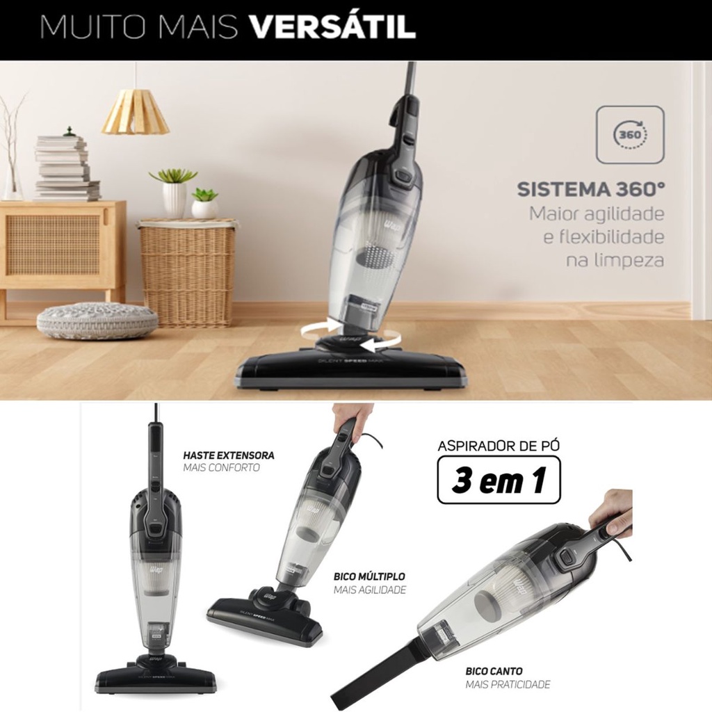 Aspirador de Pó Silencioso e Potente: Onde Comprar | BuscaProdutos