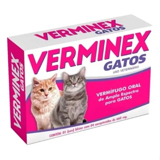 Vermífugo Para Gatos Verminex Comprimidos em Oferta na Shopee