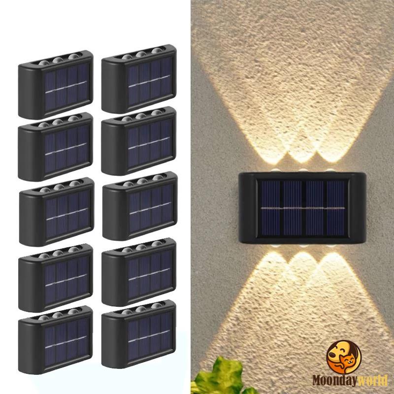 Solares De Parede LED/Iluminação Exterior À Prova D'água Para Cima E Baixo/Inteligentes Cercas De Escadas Noturnas Decoração De Jardins Ao