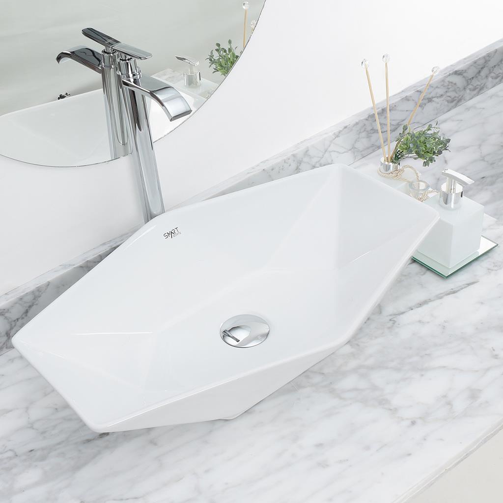 Kit Cuba Pia Louca Cerâmica Banheiro Com Torneira e Válvula S27 em Oferta na Shopee